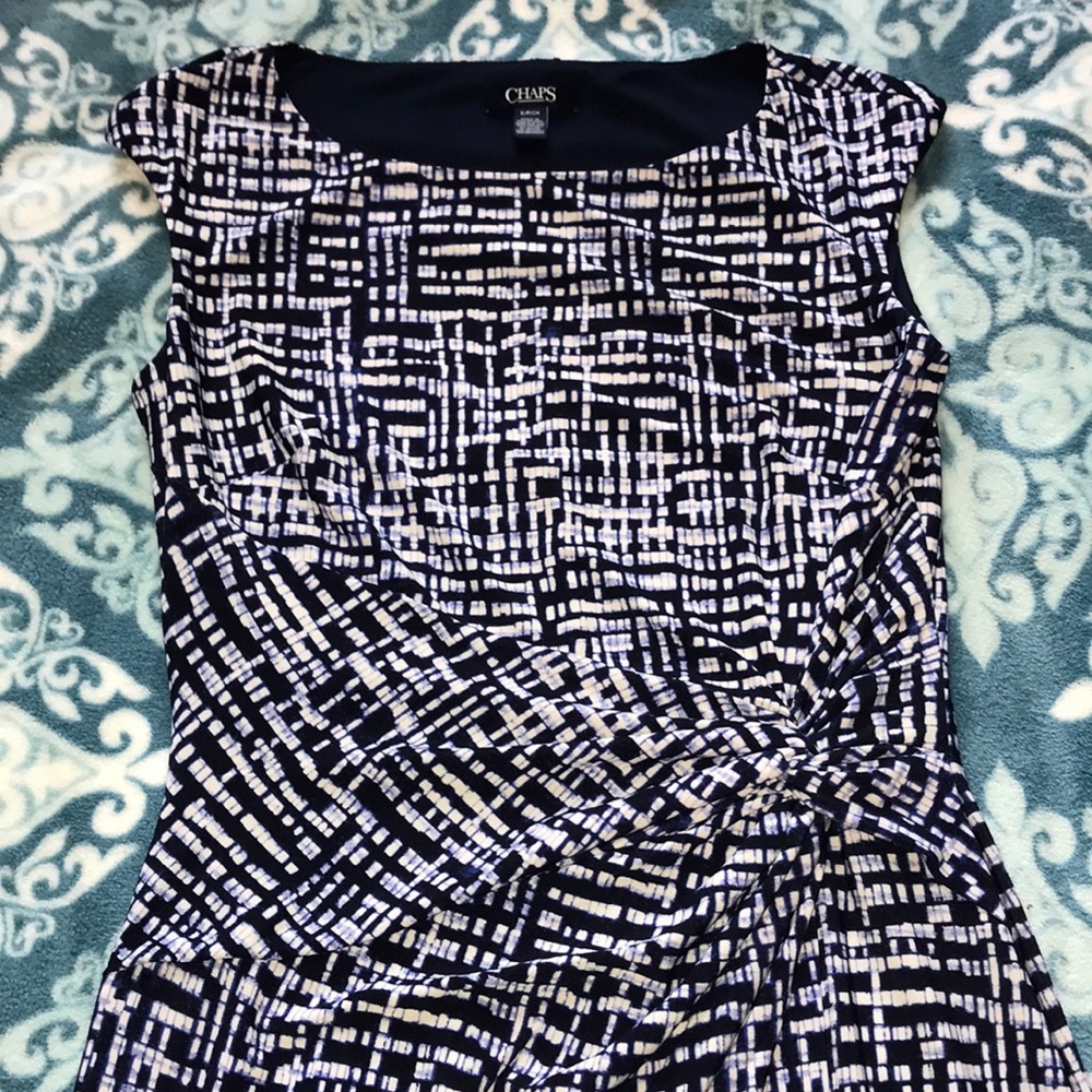 💙Chaps Beautiful Polyester Dress Mid Calf Dress!